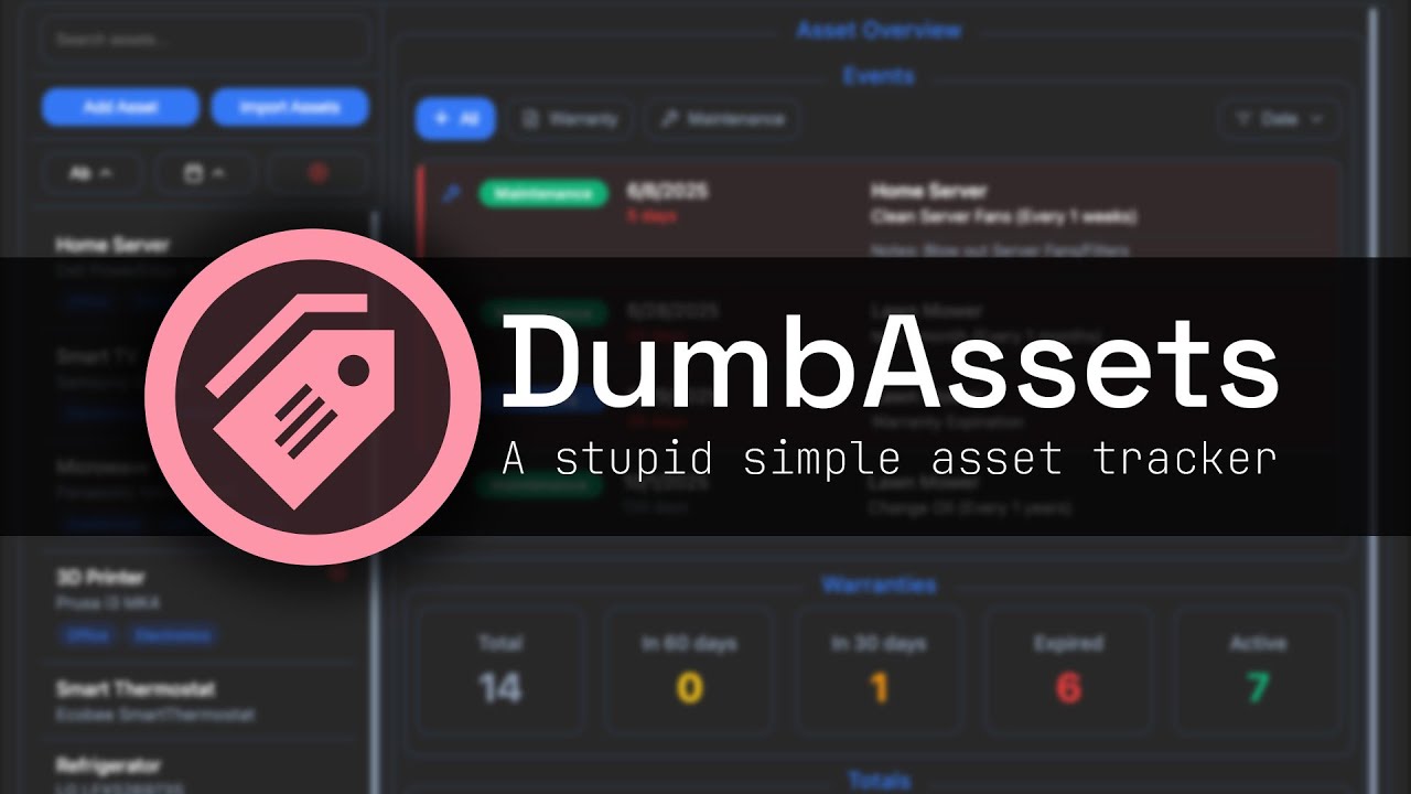 DumbAssets: The Simple Asset Tracking Tool You Need!