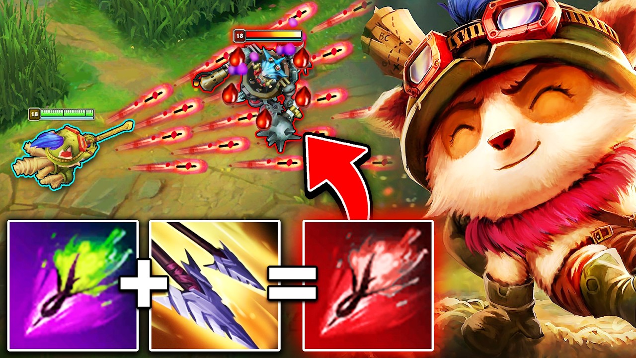 Teemo but I have UPGRADED Darts (BLEED + POISON)