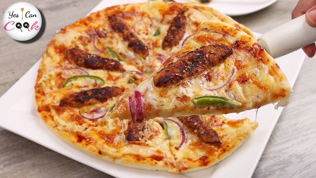 Seekh Kabab Pizza by (YES I CAN COOK)