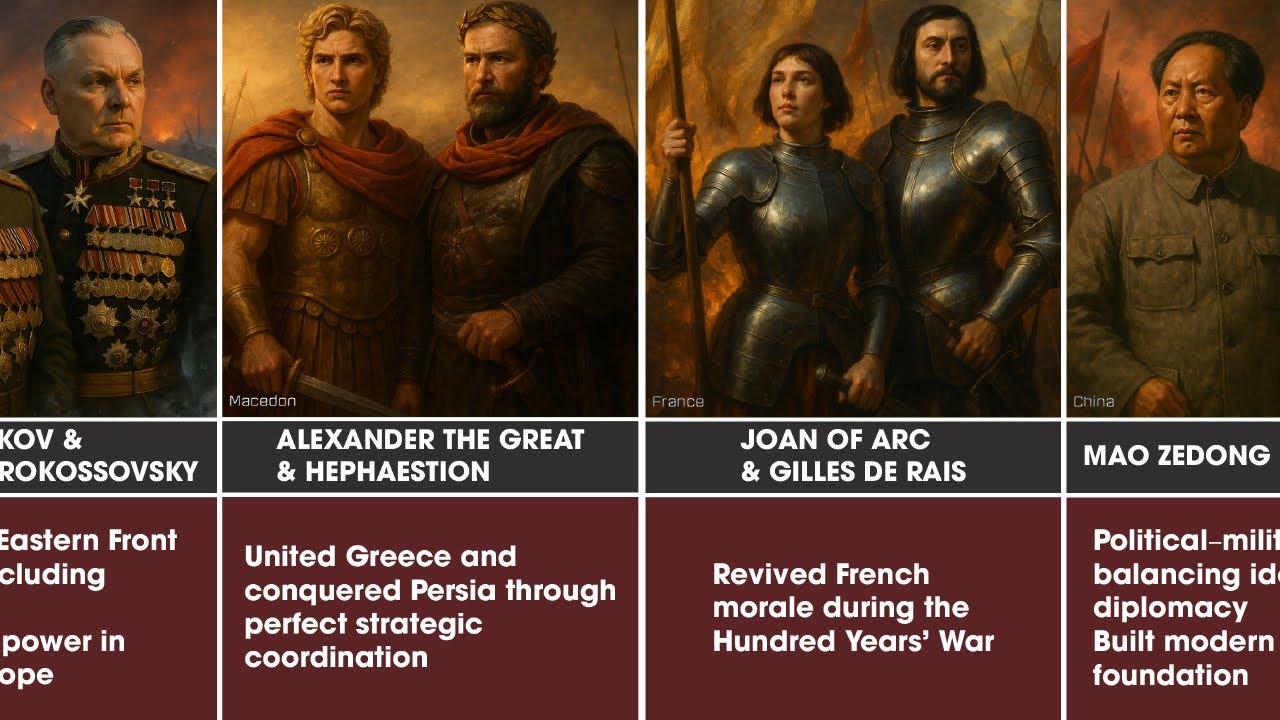 Top 35 Greatest Military Duos in History | Legendary Commanders Who Changed the Course of War