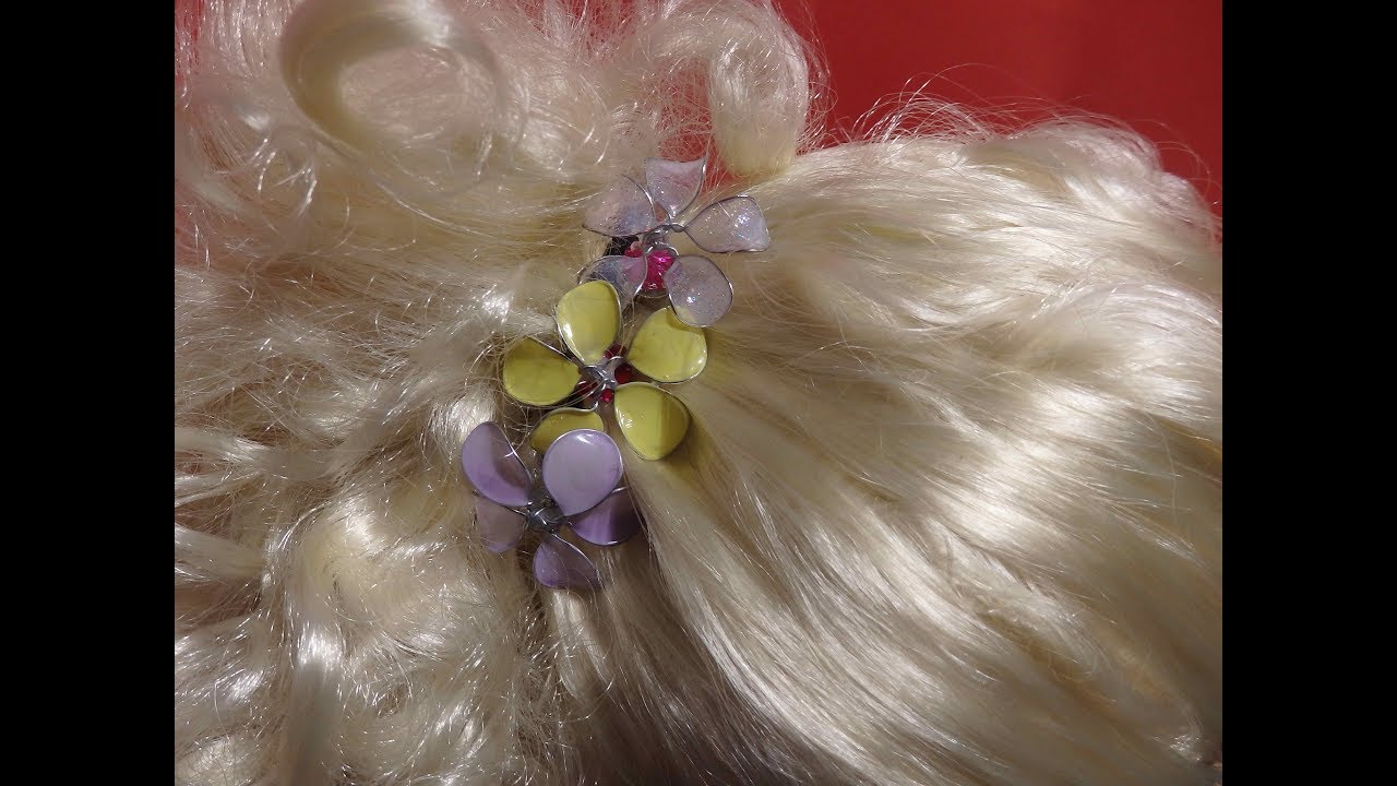 @  Fleurs  @    fil de fer et colle  @   :)