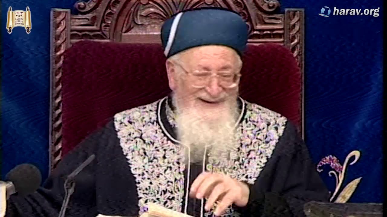 הלכות שבת קודש ומניין ישראל | פרשת כי תשא | יב' אדר א' תשסה | מרן הרב מרדכי אליהו