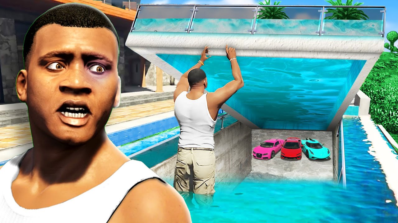 GTA 5 - FRANKLINS POOL hat eine versteckte GEHEIMBASIS!!💧