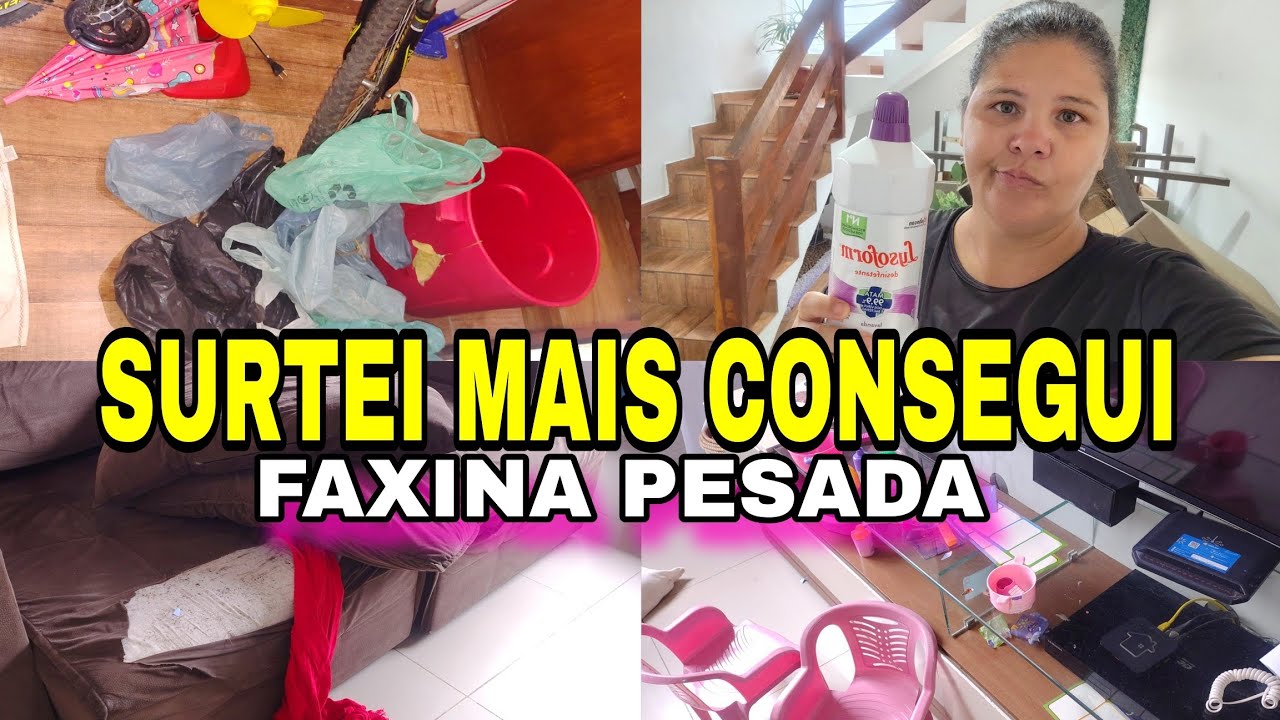 FAXINA COMPLETA PESADA ✨ PENSEI QUE NÃO IRIA CONSEGUIR LAVEI TODA A CASA 