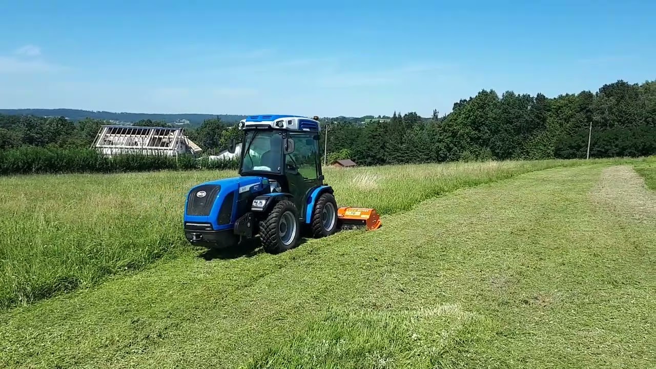 Komfortowe koszenie ciągnikiem BCS SPIRIT 70 DualSteer i kosiarka TIERRE LUPO 160 REVERS