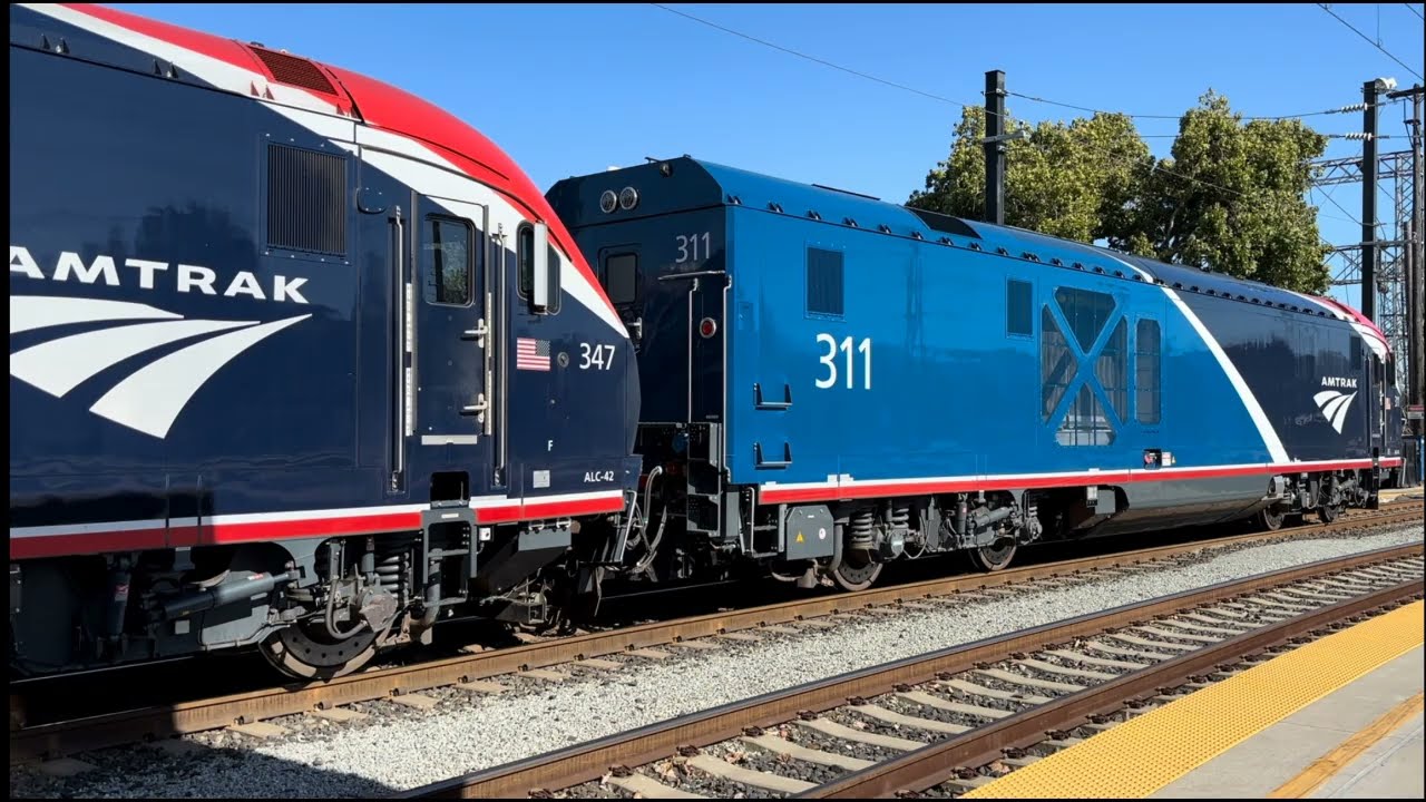 Watching Amtrak Trains In California!