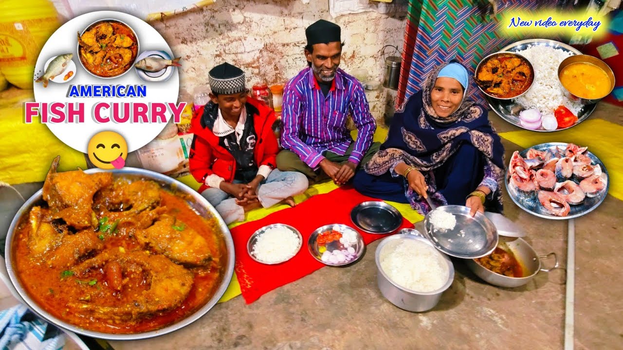 Fish Curry || American Machhali Banaya || My Village Style Food