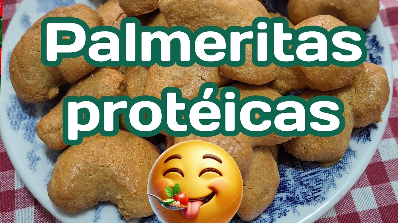 🥐✨ Palmeritas Proteicas | Saludables, Sin Gluten y Fáciles (apto para SIBO y Colon Irritable)