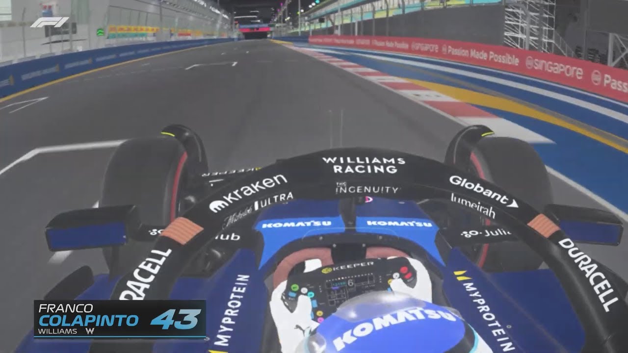 F1 2024 Franco Colapinto | Marina bay Street Circuit | Assetto Corsa