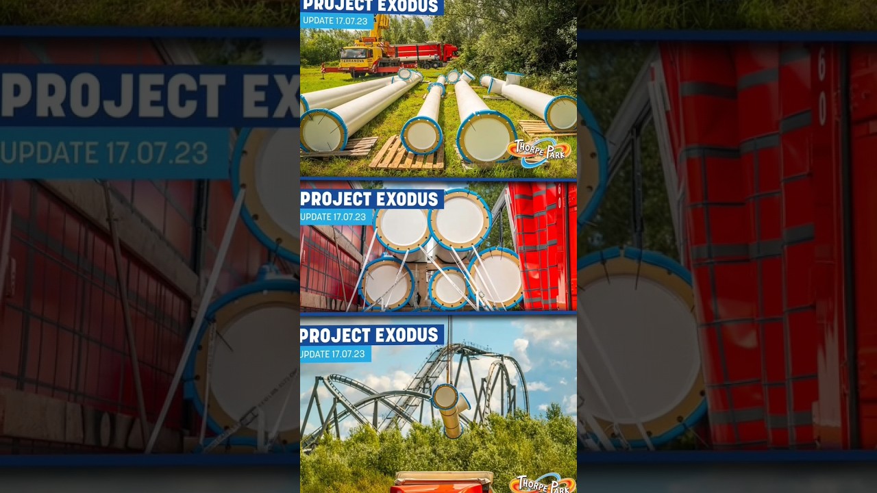 Thorpe Parks new coaster is here! #thorpepark #rollercoaster #youtube