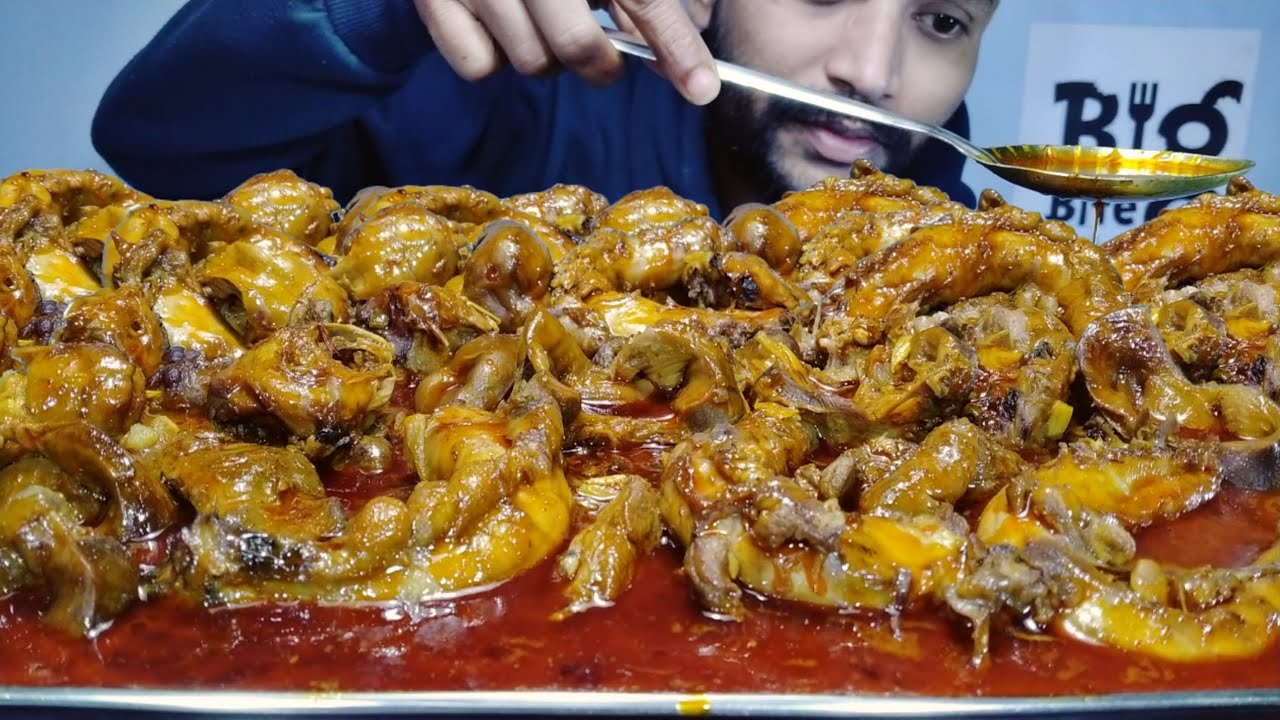 Again 😲 Huge & Huge Oily Chicken Parts Mukbang | Chicken Kosha With Muri Eating 🥵 Food Video Foodie