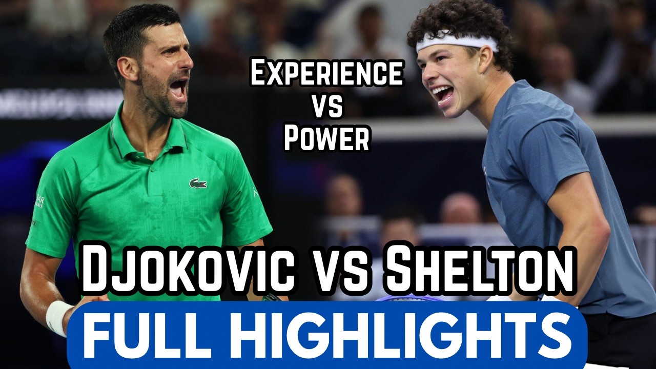 Novak Djokovic Silences Ben Shelton Full Highlights Before Dubai 2026 (HD)