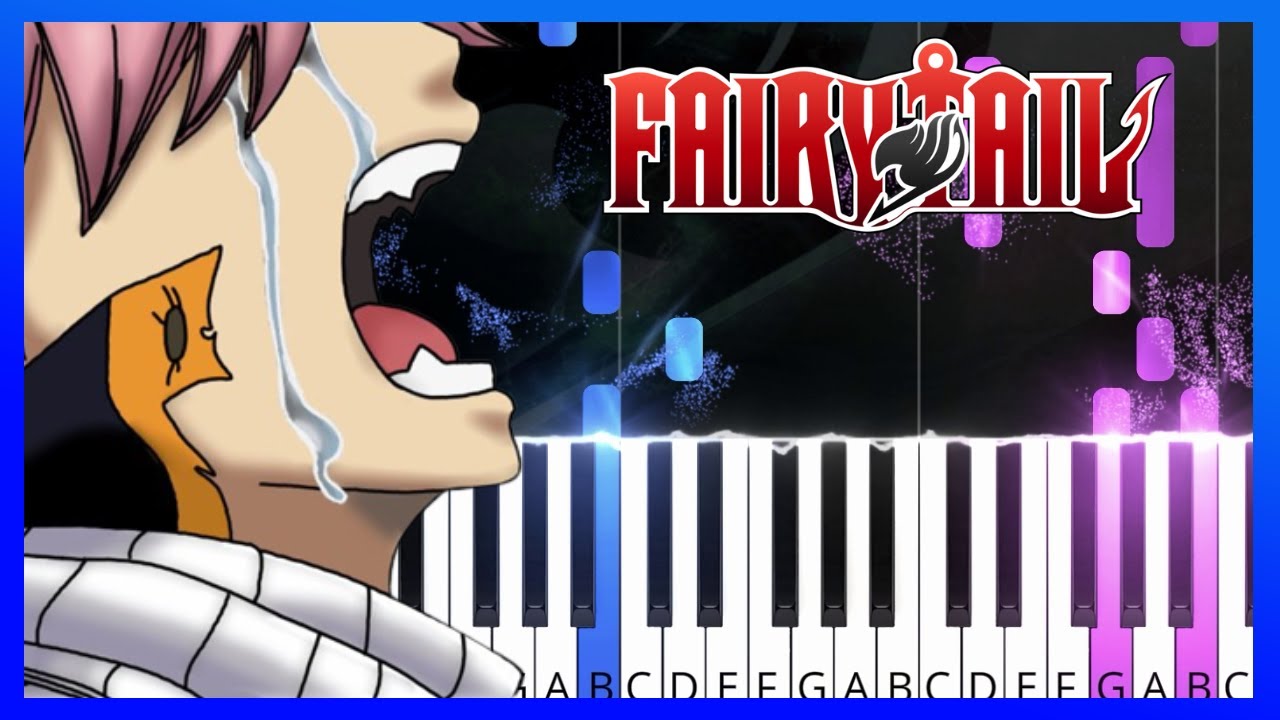 Fairy Tail Sad Theme Piano Tutorial with Sheet Music