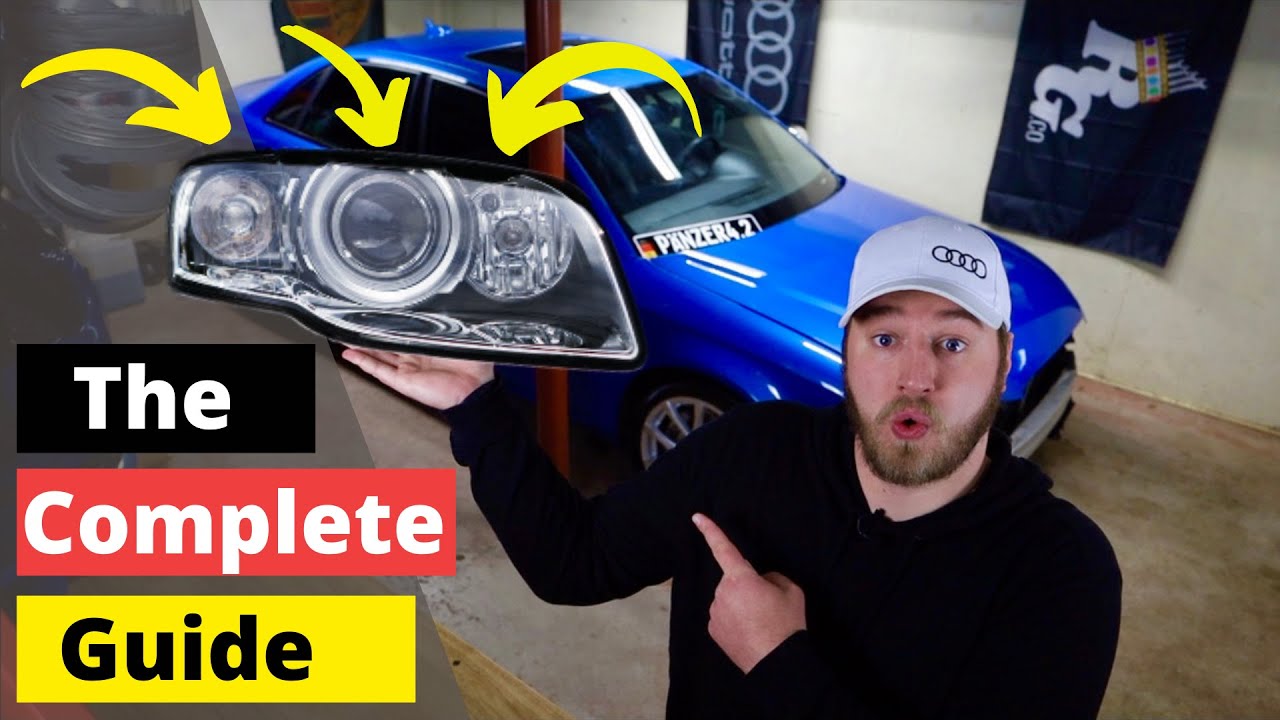 How To Take Apart Your Headlight - B7 A4 S4 RS4 - Audi Lens Removal & More!