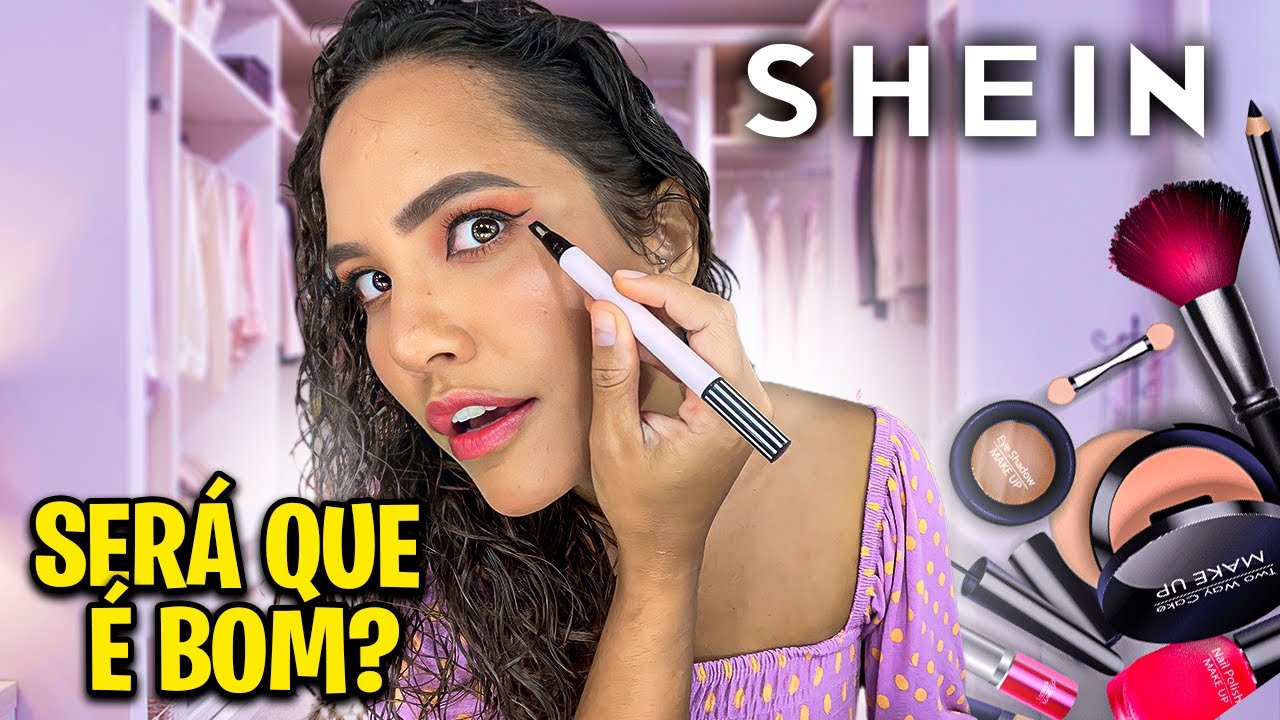 PRIMEIRA VEZ USANDO PRODUTOS DA SHEIN PARA FAZER UMA MAQUIAGEM! - RAFAELLA BALTAR