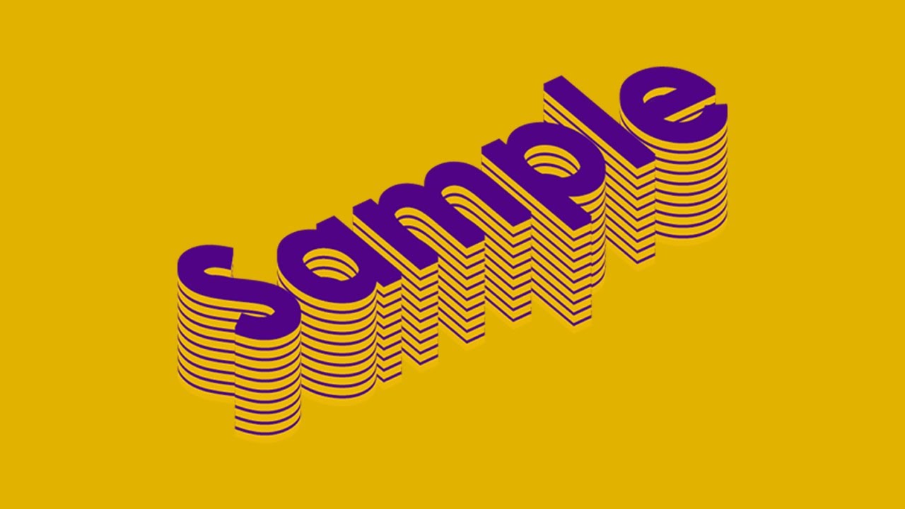 How to make Multi layer Text Design in Photoshop | Text Design Effect Photoshop Tutorial