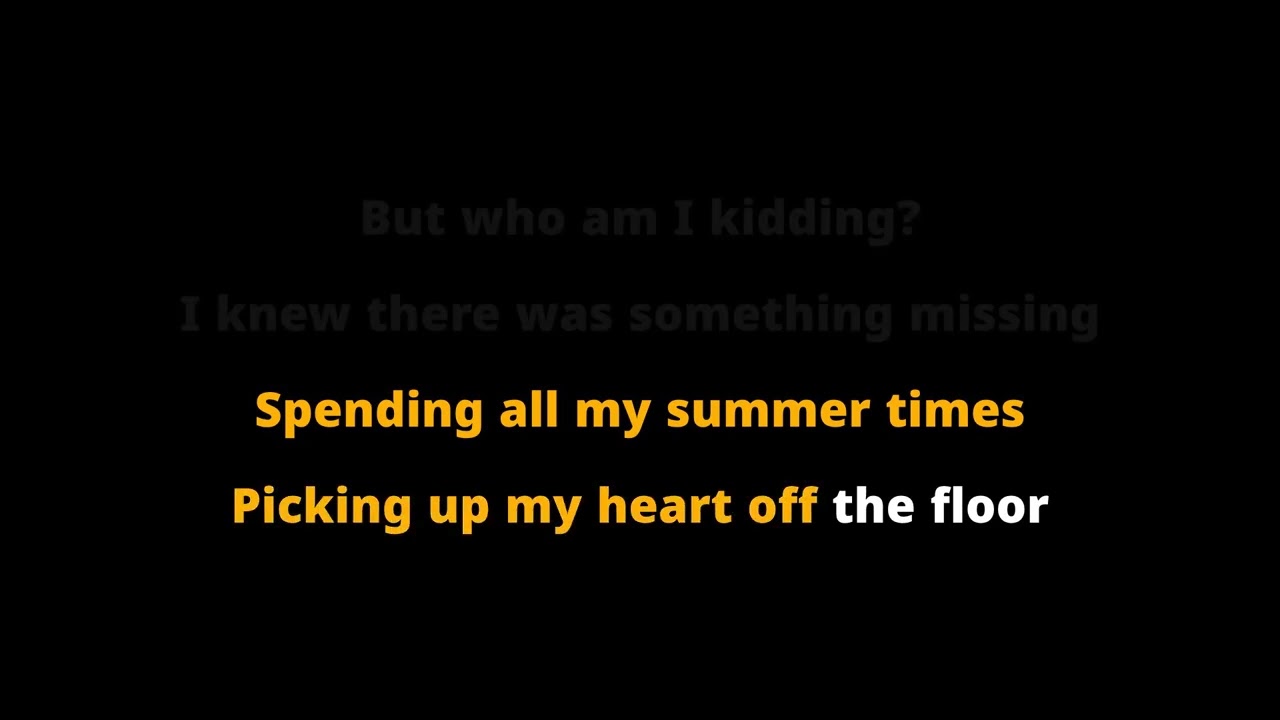 Sunny Karaoke track