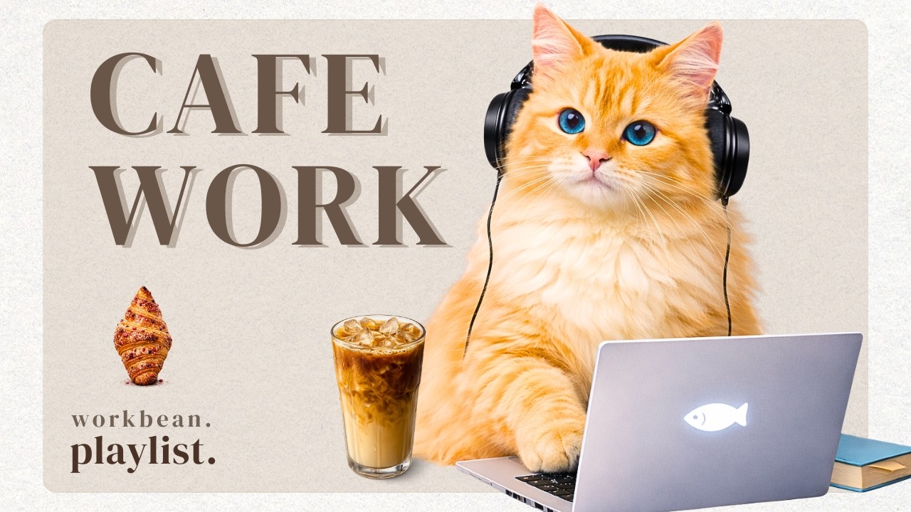 Cafe Lo-fi | Focused office work☕️🌿 |  music for deep focus study & work [3H]