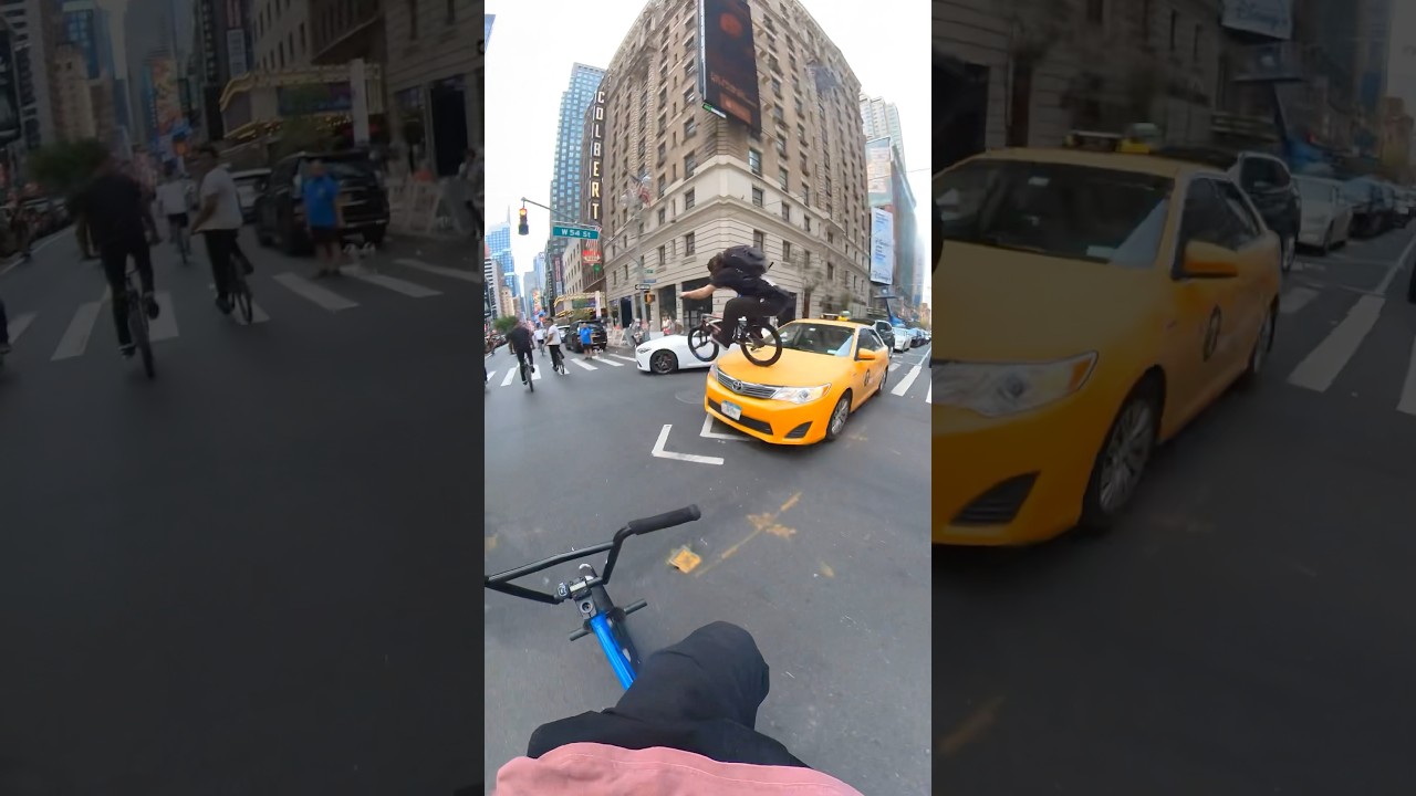 BMX vs Taxi - Crazy NYC Bike Ride
