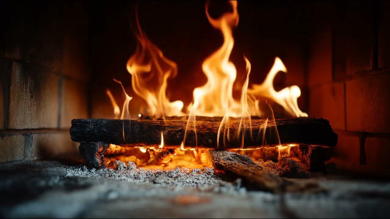 Calm Crackling Fire for Stress Relief
