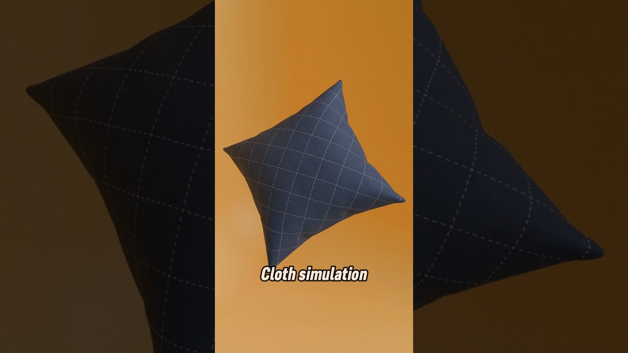 Blender cloth simulation kulanarak yastik modelleme #blender #modelleme #blender3d #3d