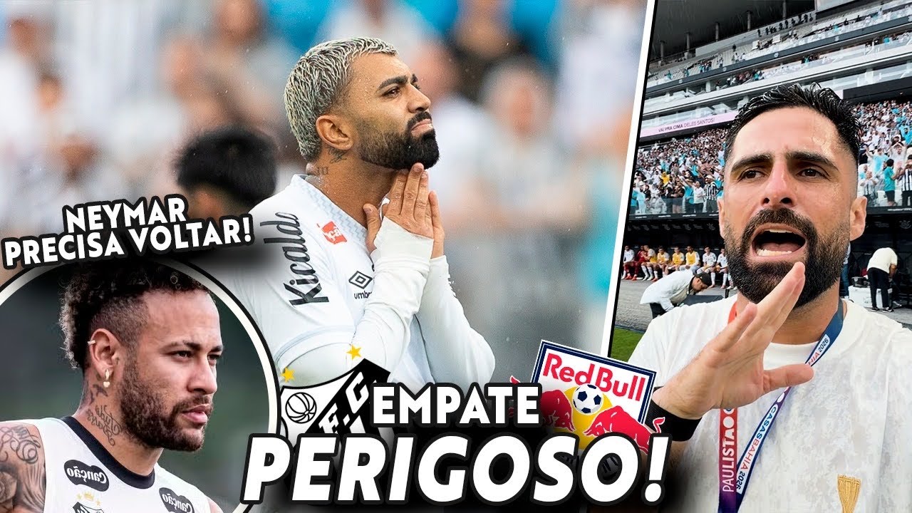 TORCIDA PROTESTA MUITO APÓS EMPATE! SANTOS TEM MUITA DIFICULDADES PARA CONSEGUIR O GOL! 
