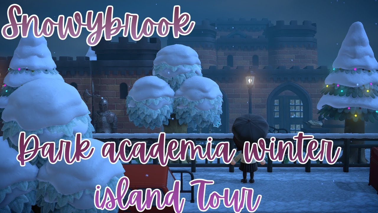 Snowybrook | Dark Academia ACNH Island Tour
