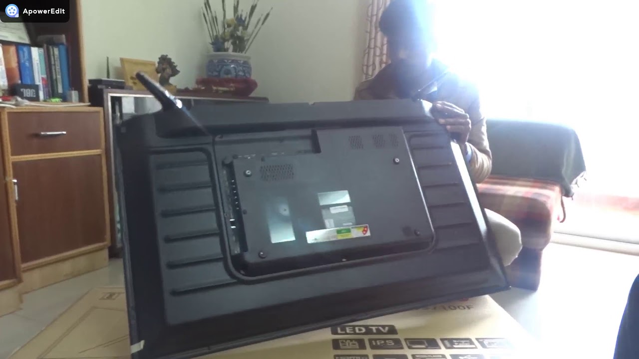 unboxing and installation of sanyo 43 inches led tv