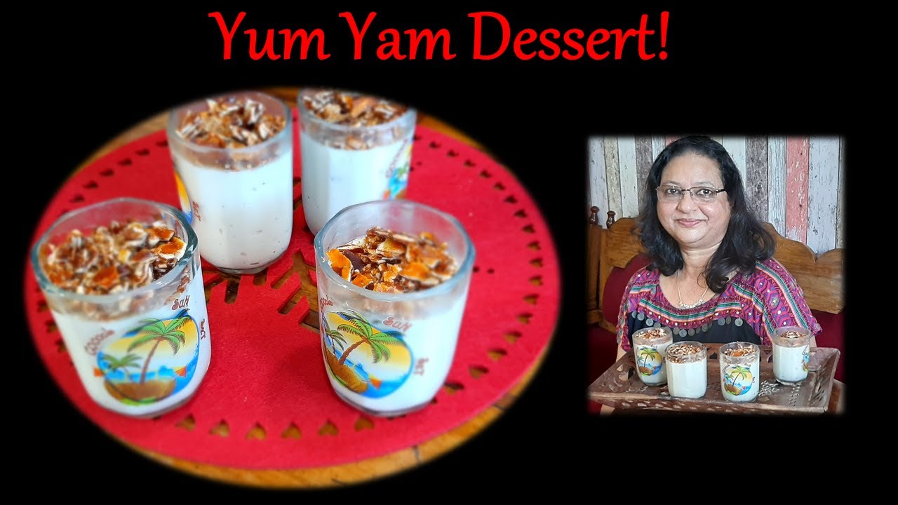 Yam mousse | Yam Sweet dish| കാച്ചിൽ  കൊണ്ട് ഒരു മധുര വിഭവം