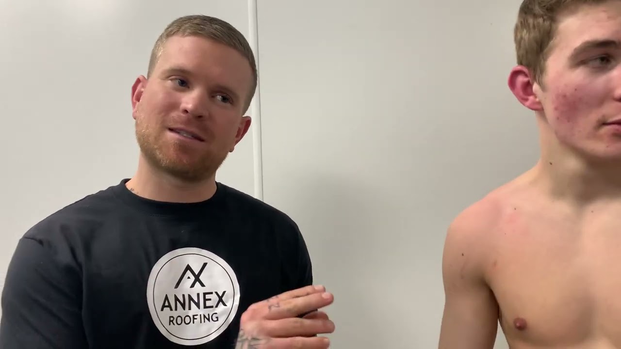 Post fight interview with Max Schultz and Coach Ross Pearce after 3rd round KO win vs Jake Price 