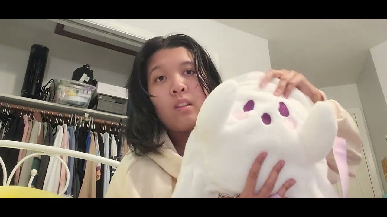 ✨️internet product review: 👻spooky ghost plushie backpack/purse bag😈🫶