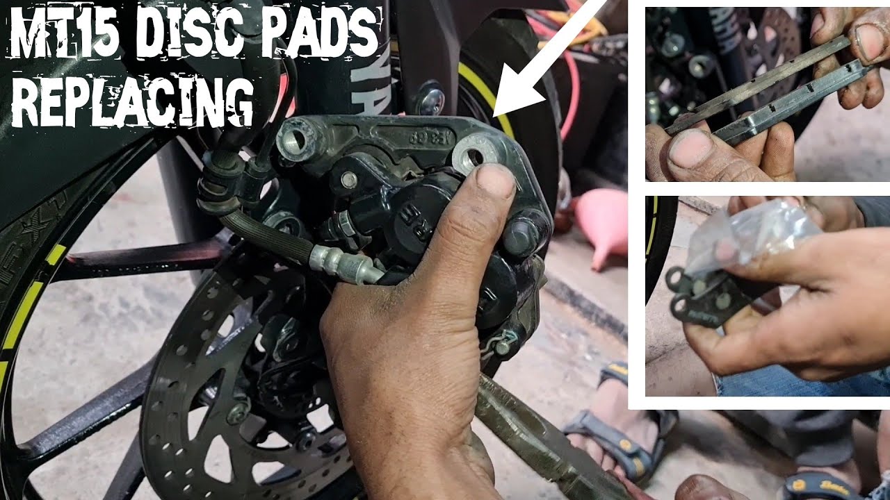 How to change Mt15 brake pads. {Disc pads} (#76)