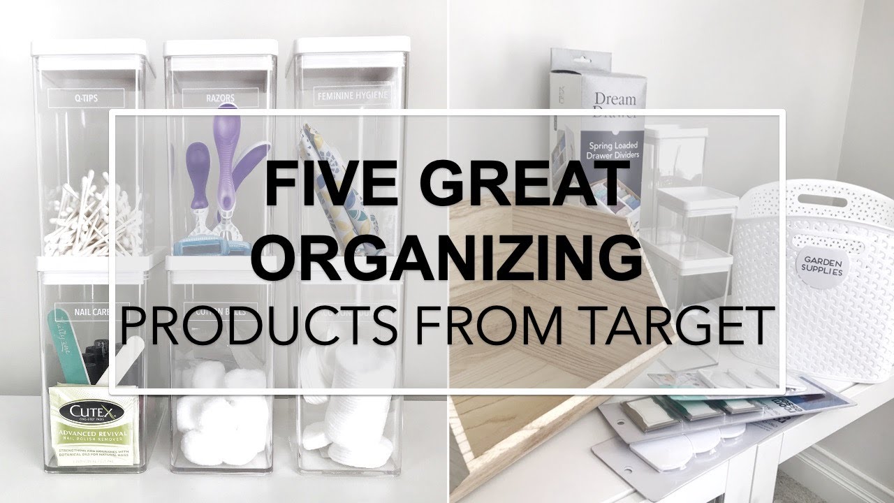 FIVE GREAT ORGANIZING PRODUCTS FROM TARGET - Target Organization Ideas for your Home
