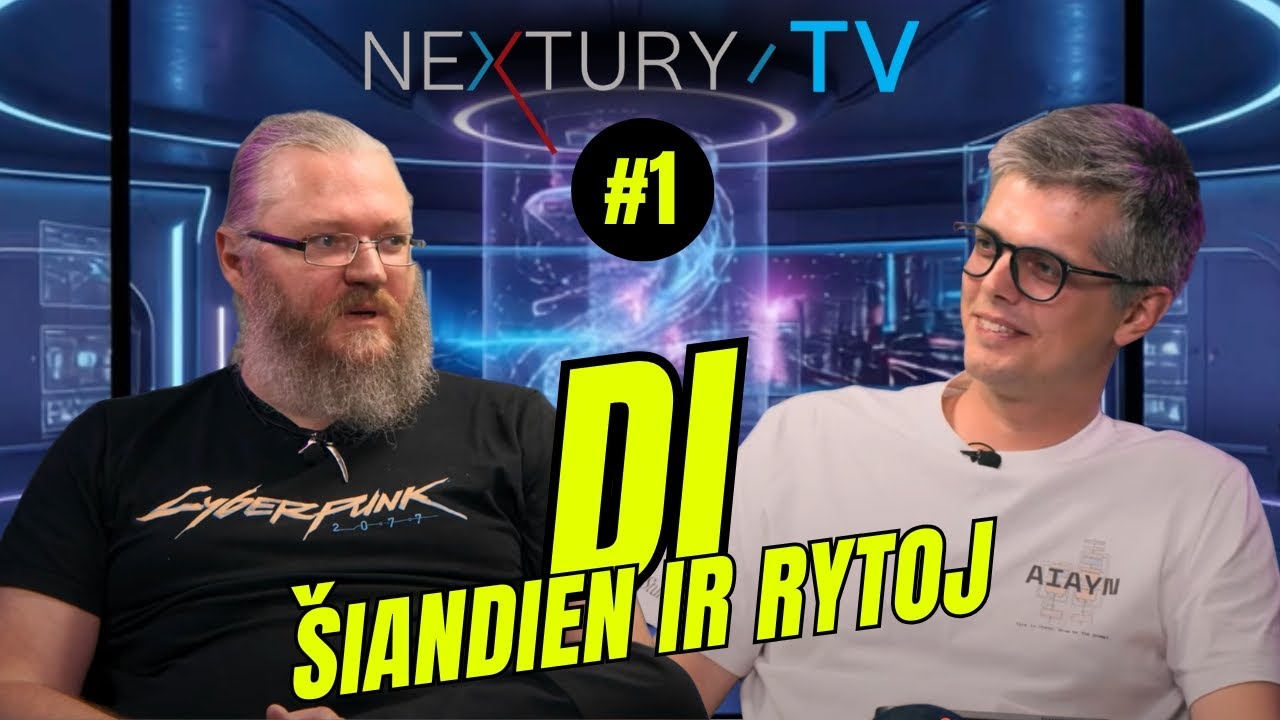 Nextury TV: Dirbtinis intelektas - per didelė baimė ar nepagrįstas optimizmas? | #1 laida