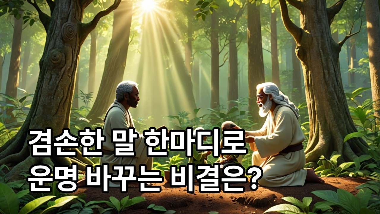 겸손하고 덕담많이 하면 운명이 바뀐다.