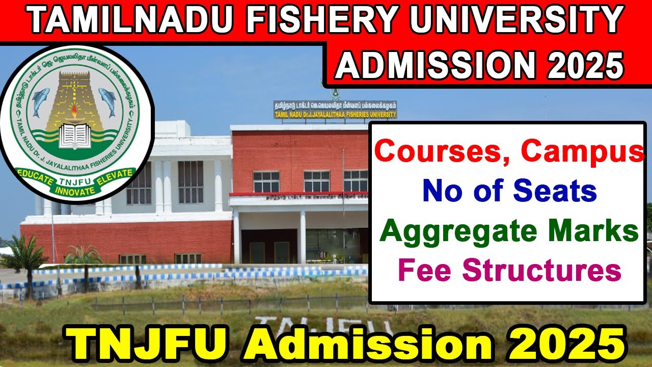tamilnadu fishery university admission 2025, fishery counselling 2025 cutoff marks, vacancy position