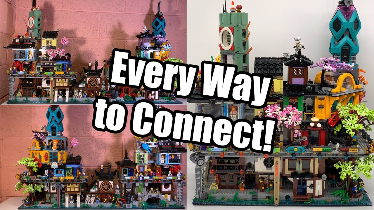How Does The NEW Ninjago City Gardens Connect to the Other Ninjago City Sets? (ALL ORIENTATIONS)