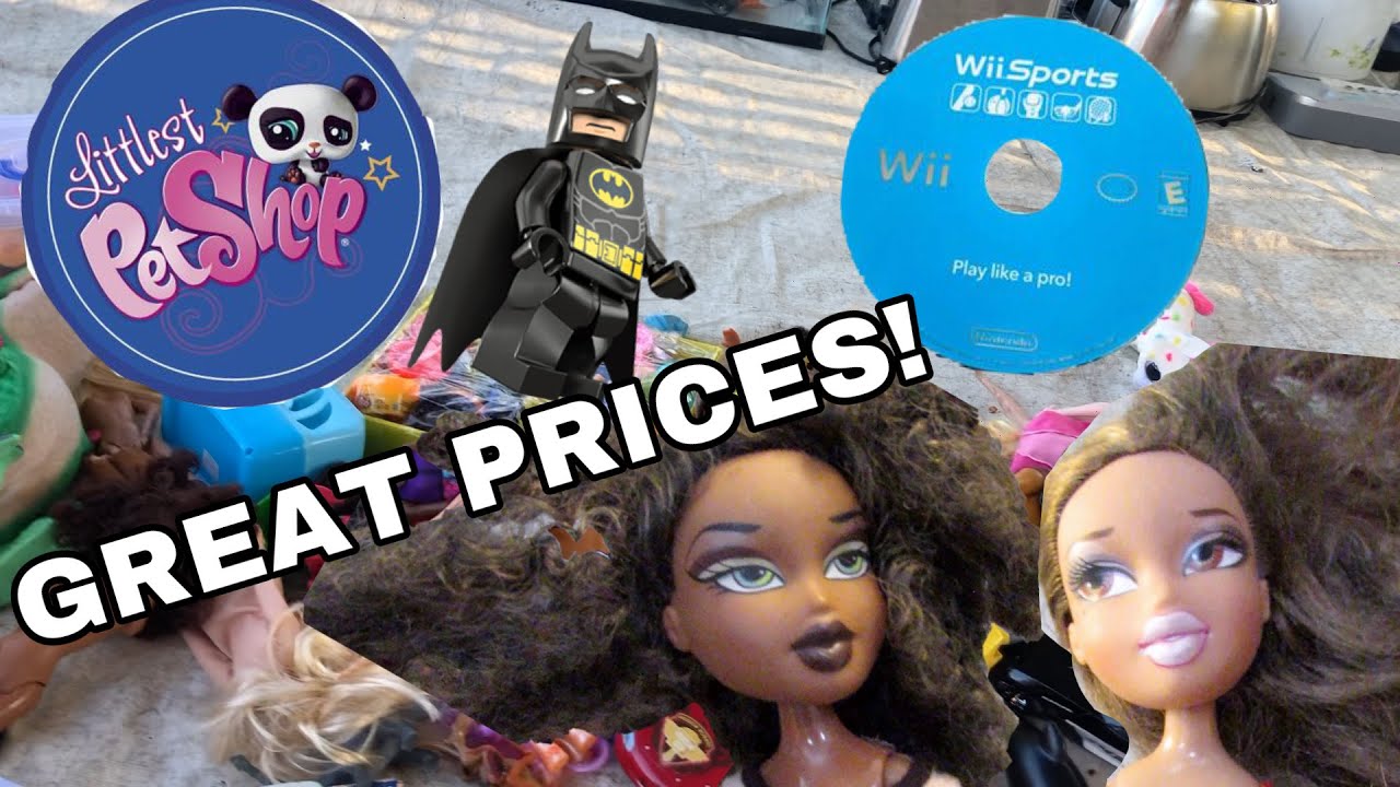 Flea Market Toy Shopping & Haul Ep. 2| Vintage Barbies, Bratz, Littlest Pet Shop, Video Games, Lego