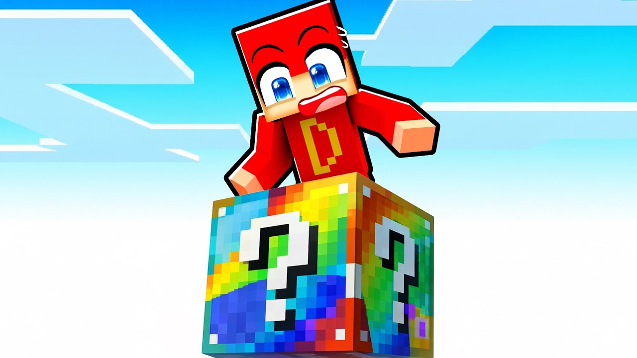 Overlever På En Random LUCKYBLOCK i Minecraft!