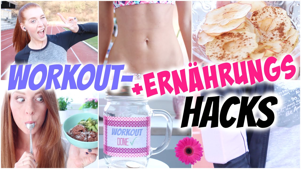 10 FITNESS- + ERNÄHRUNGS HACKS: GESUNDE SNACKS, SPORT MOTIVATION, ABNEHMTIPPS, DIYs | LaurenCocoXO