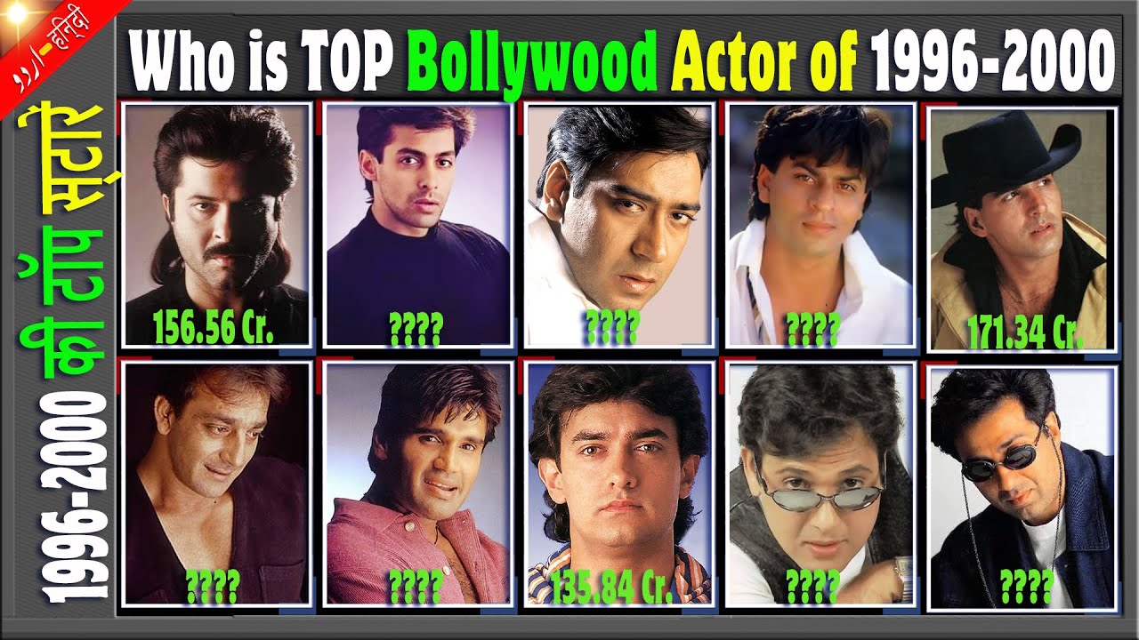 Who is Bollywood Box Office KING of 1996-2000 | Top Indian Bollywood Actor Hit and Flop Movies List