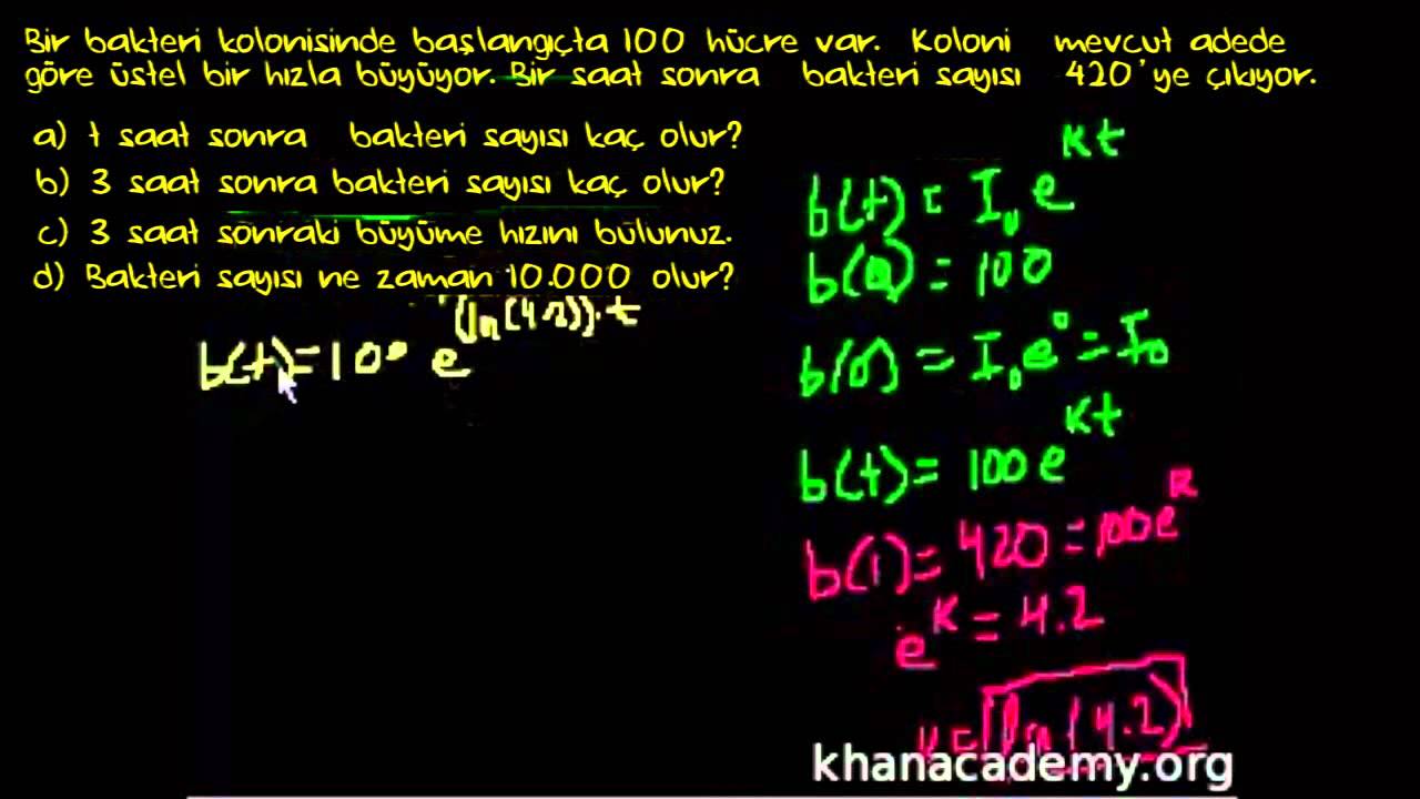 Üstel Büyüme (Matematik / Cebir)