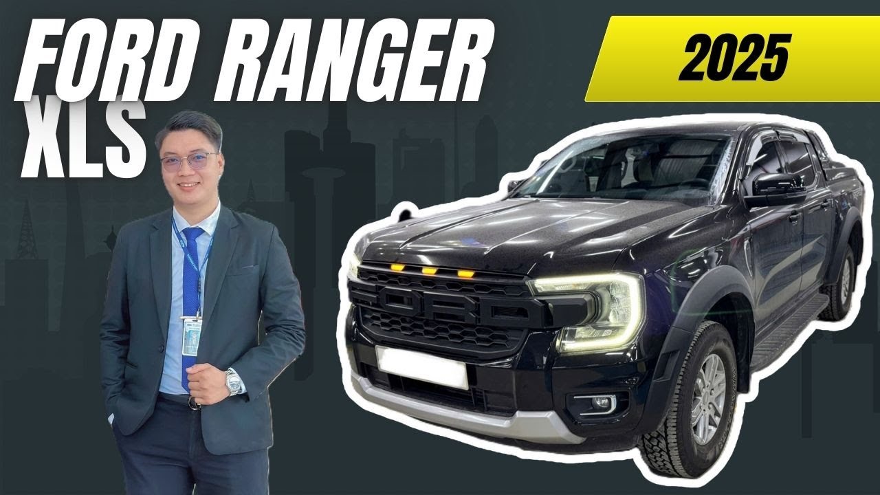 Ford Ranger XLS 2025 – Độ đẹp, nắp thùng thấp, full đồ chơi – hỗ trợ vay 75% | Hợp Trần Ford