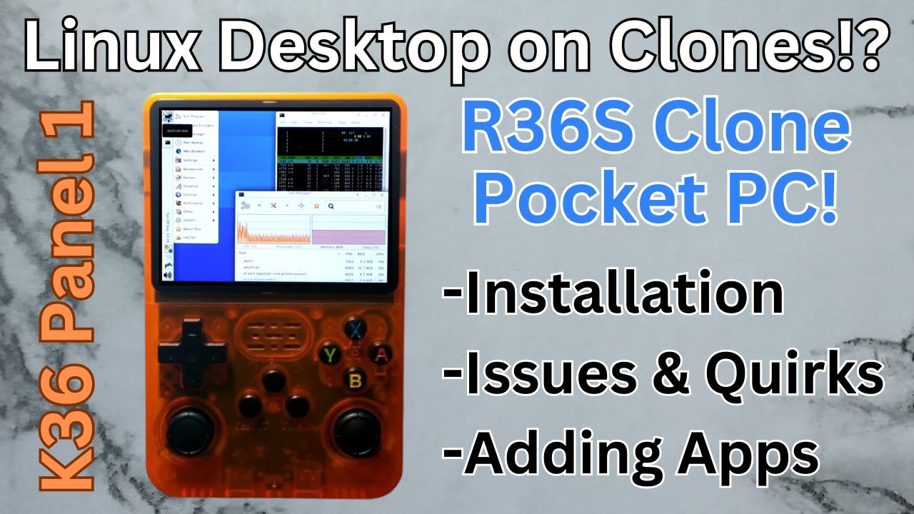 Linux Desktop on R36S Clones - Turning R36S Clones into a Pocket PC!