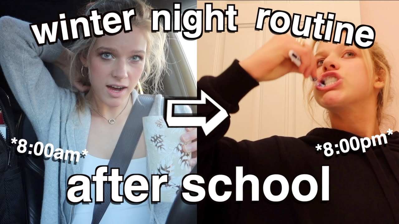 my winter night routine as a senior high school