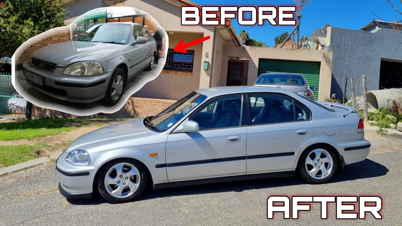 The TRANSFORMATION on Jody's Retirement B18 Honda : Front to Rear Mods