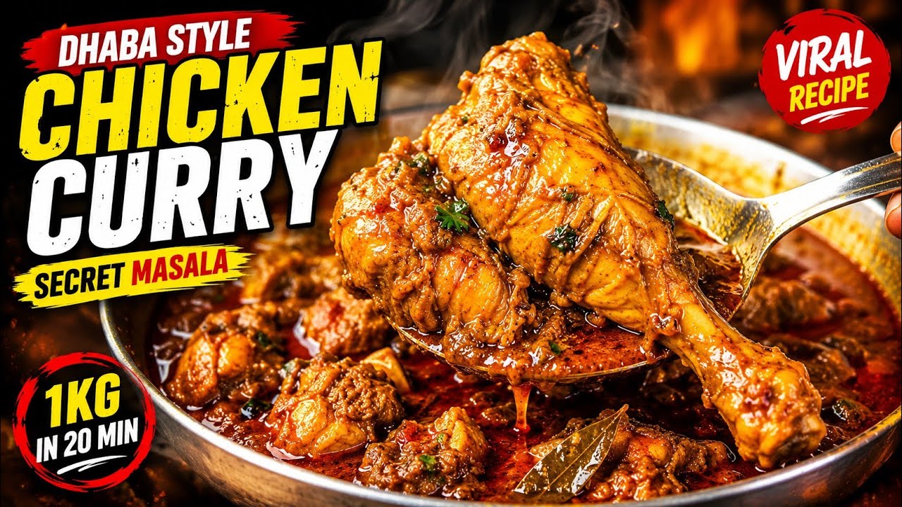घर पर बनाएं ढाबा स्टाइल चिकन करी | Chicken Curry | Restaurant Style Chicken | चिकन करी बनाने की विधि