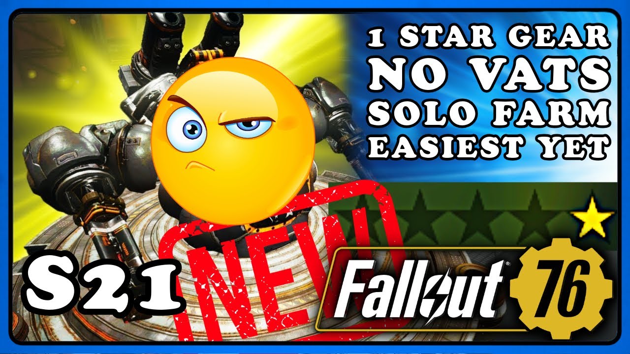 Fallout 76: 1 Star Beginner Edition Raid Guardian EN06 Easy Solo. Stage 1 Raid Farming. 4 Star Farm.
