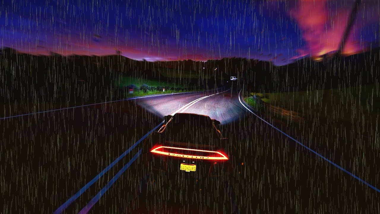 you're driving at night through the rain. (sad hours)