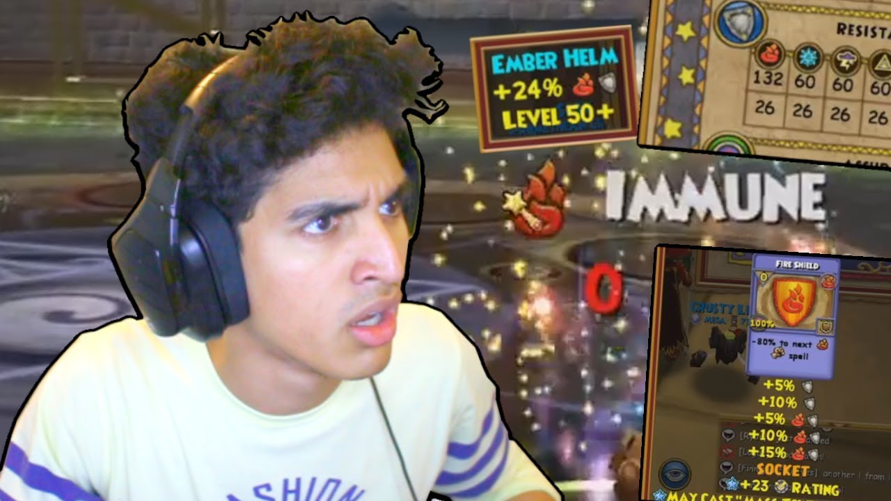Wizard101 Visionary (130) Fire PvP: 130% Resist Stream Sniper!